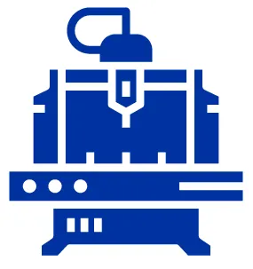 CNC Milling Machine By Vectors Point, PK In the Set of Technical Tools and-Machines Glyph Vector Icons Collection